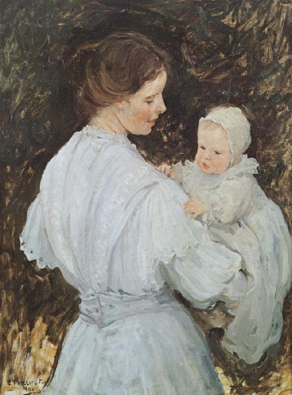 E.Phillips Fox Mother and child France oil painting art